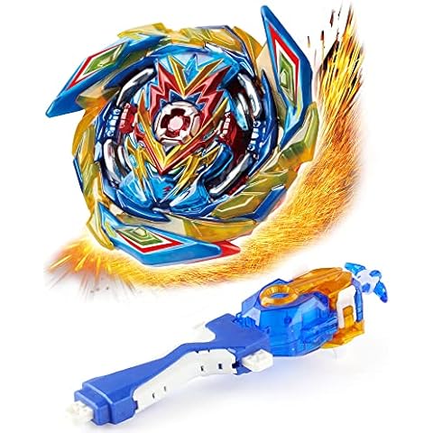 Desamvap Bey Battling Tops Burst SuperKing Booster Brave Valkyrie with Bey Launcher and Grip Battle Game Set Right Spin DB Layer System Gyro Toys Set Gifts for Kids Children Boys Cover