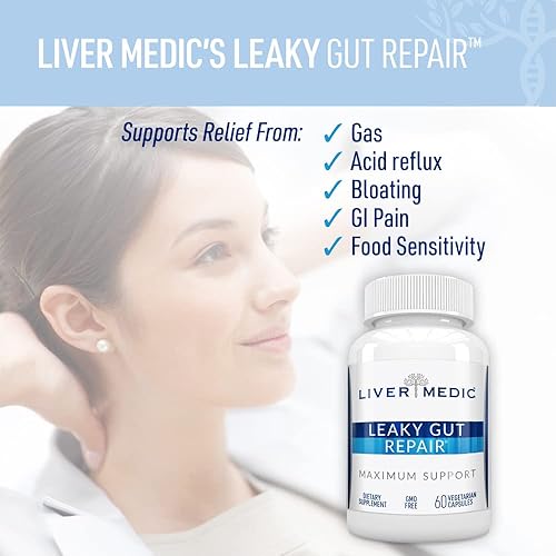 Miniatura 5 de Reparación intestinal permeable Suplemento natural para la salud intestinal glutamina olmo resbaladizo orgánico NAG raíz de malvavisco aloe vera MSM