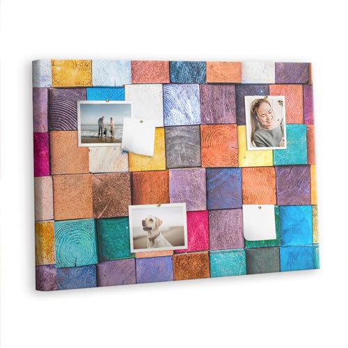 Tableau mural organisation tâches et idées en liège naturel horizontal 100x70 cm