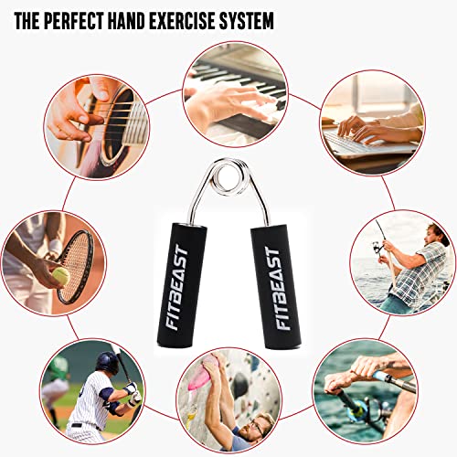 FitBeast-Hand-Strengthener-Grip-Adjustable-Resistance-40-100-LBS-Grip-Strength-Trainer-Metal-Hand-Exerciser-for-Strength-Hand-Squeezer-Grip-Strength-Wrist-Finger-Hand-Gripper-with-2-NBR-Covers