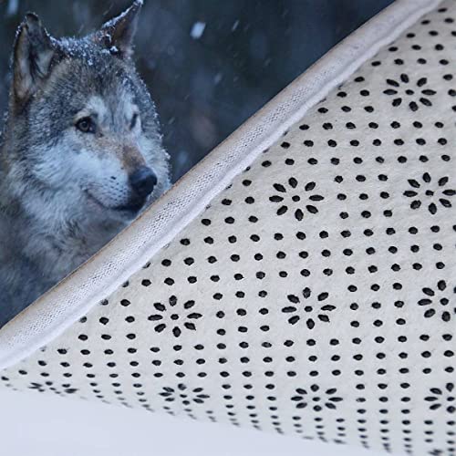 Zifarm Badematte rutschfeste 50x80 cm Wolf Badvorleger-Set 3D Drucken Tier Mikrofaser Flanell Absorbierend Badematten… – Bild 8