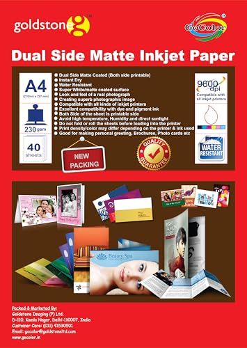 Image of GoColor Dual Side Matte Inkjet Paper Variations