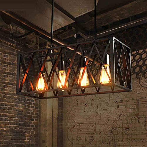 Lustre en fer suspension multi-usages salon et salle à manger GZZ Chandelier