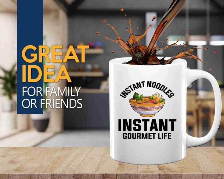 Ramen Coffee Mug 11oz White -Instant noodles - Food Lovers chicken pumpkin vegan pantry spicy noodles image 2