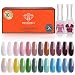 Modelones Gel Nail Polish Set - Blue-Blood Set, 7 PCS 10 ML，Soak Off Gel Polish, Required UV LED Nail Light Lamp, 0.34 OZ