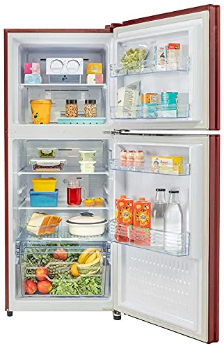 Image of Lloyd 276 L 2 Star Inverter Frost Free Double Door Refrigerator (GLFF282ASRT1PB, Sakura Red)