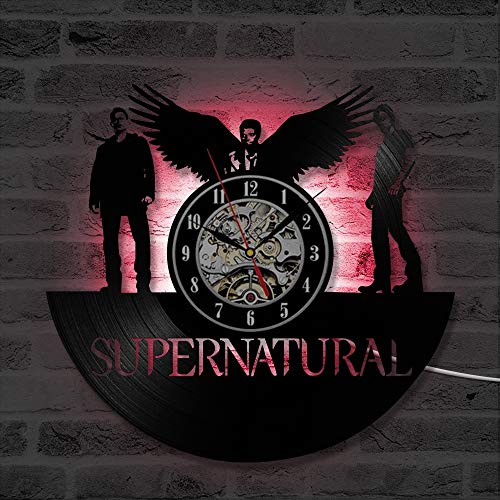 Fancylife Supernatural Gift Wall Clock Vinyl Record Art Decor Vintage Led #TOP3
