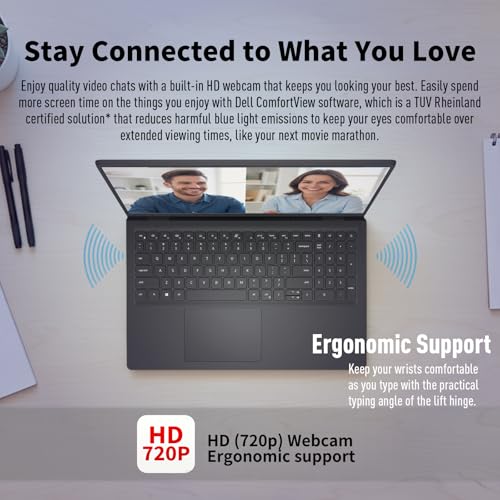 Image of Dell Inspiron 15 3535 Touchscreen Laptop Computer, Windows 11 Pro, Copilot AI, AMD Ryzen 7 7730U, 15.6'' FHD IPS (1920x1080), 32 GB RAM + 1 TB SSD, Long Battery Life, AMD Radeon Graphics