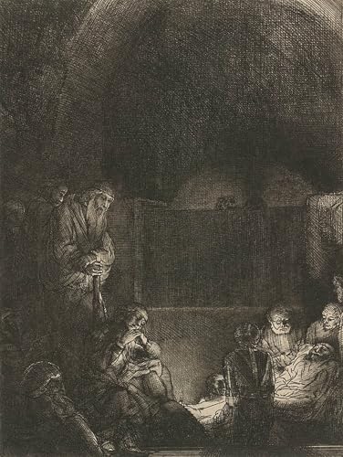 Cuadro de Rembrandt estilo graffiti: decoración artística para salón y oficina