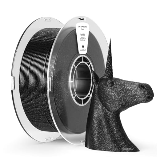 Kexcelled Glitter PLA Filament 1.75mm Black,Galaxy PLA 3D Printer Filament 1kg(2.2lbs),Sparkle Twinkling Surface Dimensional Accuracy +/- 0.03mm,Fit Most FDM Printer
