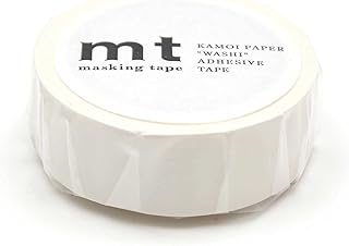 カモ井 mt マスキングテープ MT01P208R マットホワイト│シール マスキングテープ