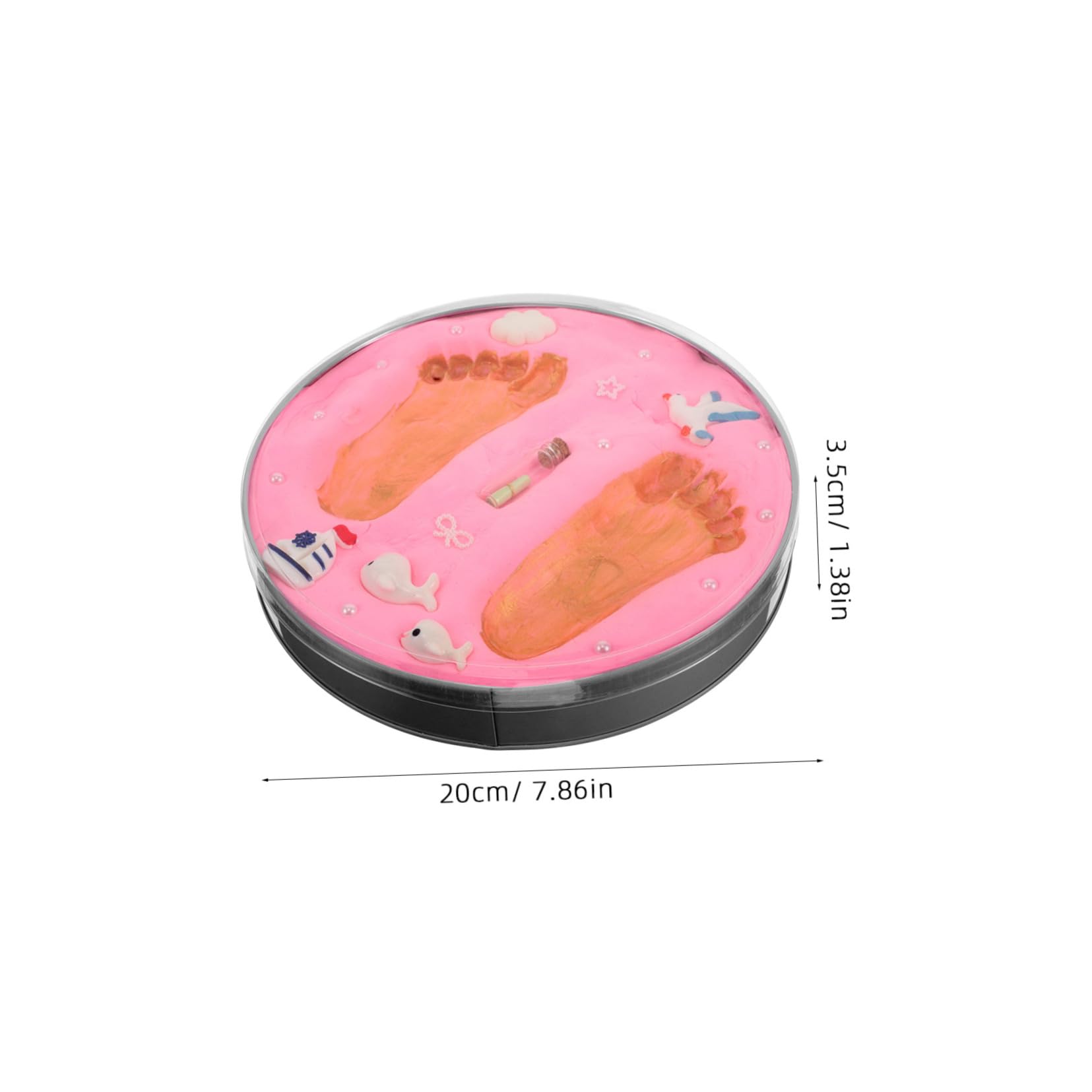 Kit de Huellas de Manos y Pies para Bebés Recién Nacidos Rosa