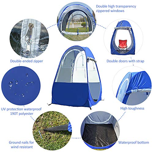 Carpa portátil de pesca pop-up para 1 persona miniatura 6