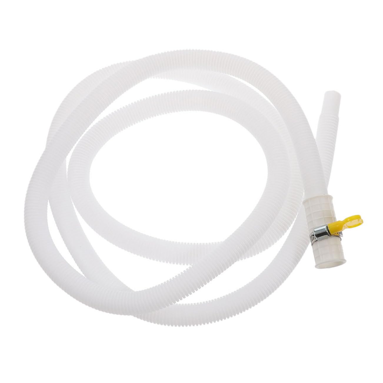 Tubo Scarico Condizionatore Bianco in Pe e Abs con Fascette Resistenti, Tubo Flessibile per Drenaggio Condizionatore, Durevole e Facile da Installare