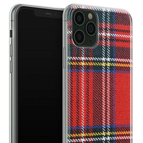 Cover in gel per iPhone XR, motivo tartan, motivo