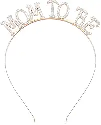 Faixas de cabeça para mulheres, coroa futura mãe, presentes para grávidas, decorações para novas mães, decorações para mulheres, lembrancinhas de festa de revelação de gênero para mãe, acessórios de