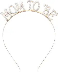 Faixas de cabeça para mulheres, coroa futura mãe, presentes para grávidas, decorações para novas mães, decorações para mulheres, lembrancinhas de festa de revelação de gênero para mãe, acessórios de