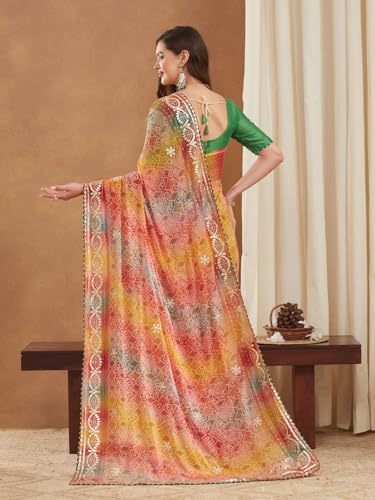 Image of Women's Banarasi Silk With Jacquard Print Saree With Blouse