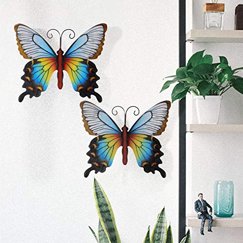 Cabilock Borboleta de Metal Arte Da Parede Escultura Pendurada para O Interior Da Parede De Inspiraç