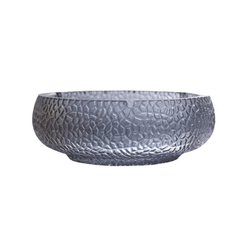 Desk Decor Ashtrays Made of Glass for Office, Home, Hotel, Living Room Desktop Cigar Cylinder Office(Gris)
