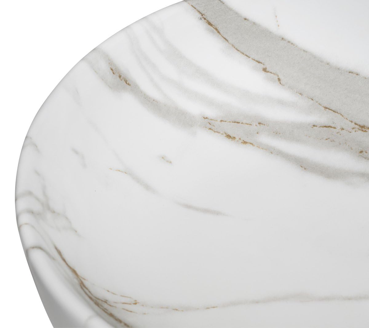 Sapho CALEO Keramik-Waschbecken zum Aufsetzen, 60x42cm, Bianco carrara