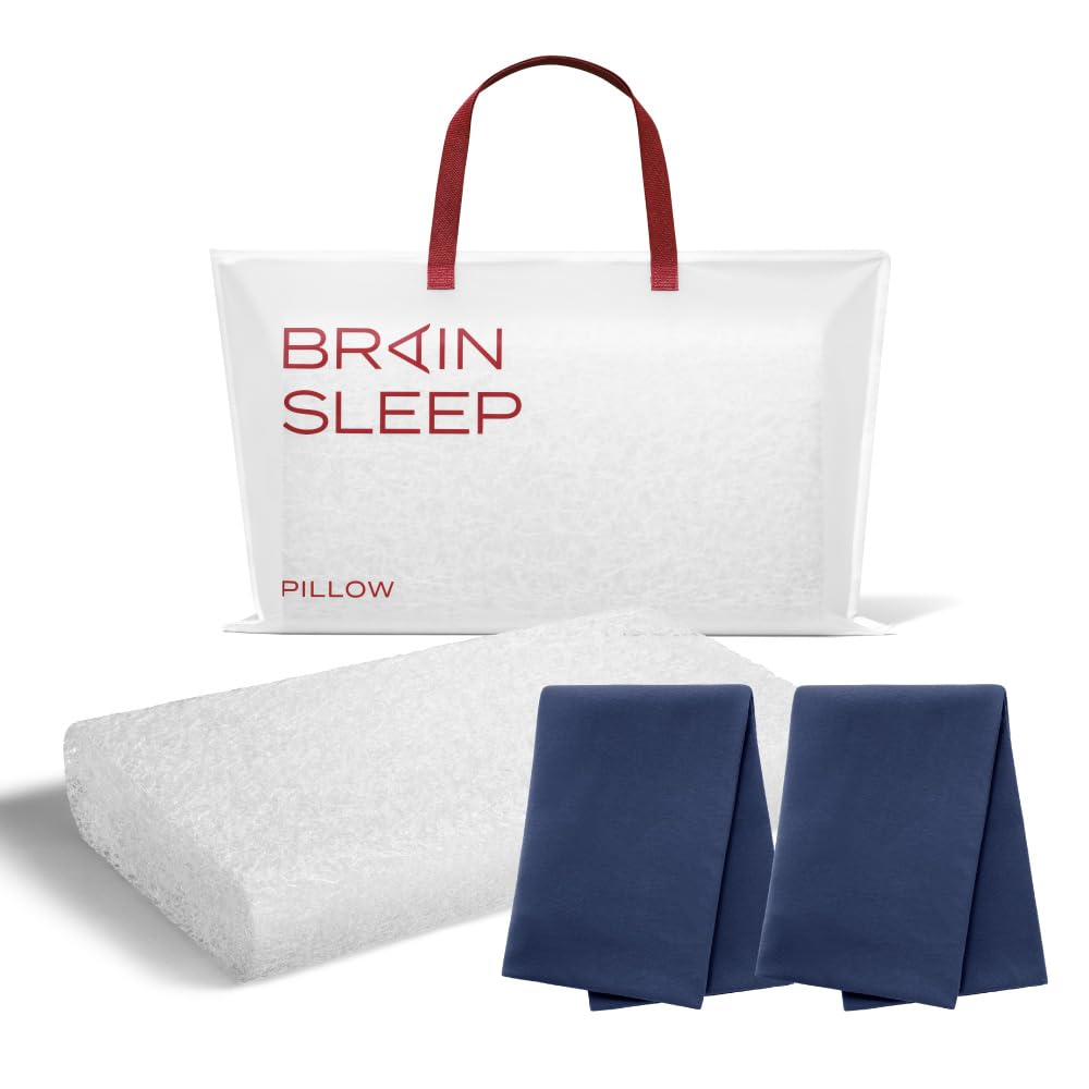 [BRAIN SLEEP] STANDARD＋カバー ネイビー Amazon｜ブレインスリープ ピロー STANDARD ＋ピローカバー2枚