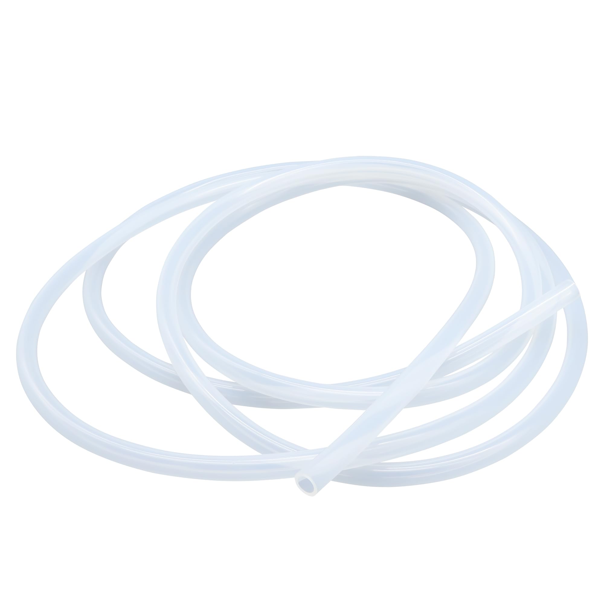 Lavmhab Transparent Silicone Tube Food Grade Hoses 7Mm Id X 11Mm Od 3M (9.8Ft), Flexible Silicone Rubber Tubing Water Air Pipes