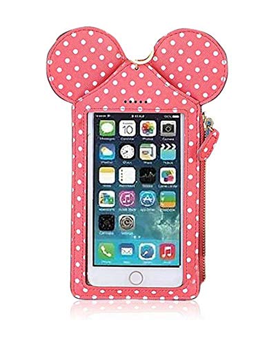 Kyerivs Étui Portefeuille avec Fermeture Éclair pour Femme