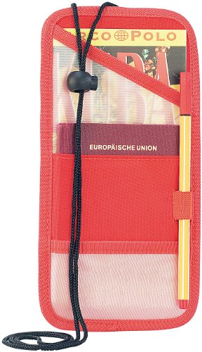 Preisvergleich Produktbild infactory Organizer: Ultraflacher Umhänge-Brustbeutel aus Nylon (Umhängebeutel)