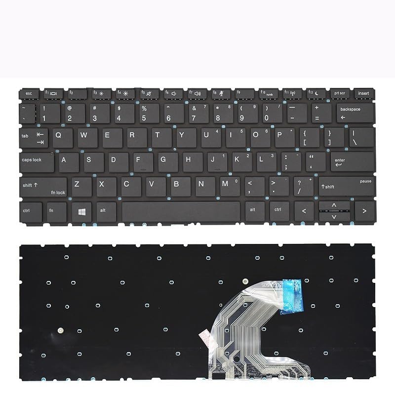 Clavier HP Probook 430 G6 US sans rétroéclairage pour remplacer un bloc de touches bloqué