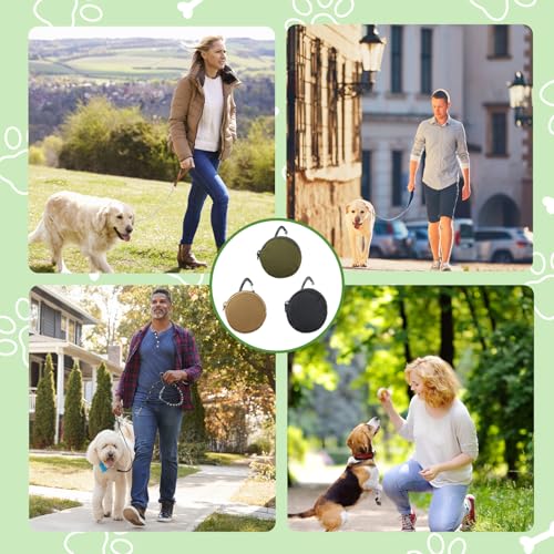 3er Set Leckerlitasche für Hunde – wasserdichte Hundeleckerli Tasche mit Karabiner, Futterbeutel Hundetraining, Kleine Leckerlibeutel für Hunde, Futtertasche Hund zum Training und Erziehung