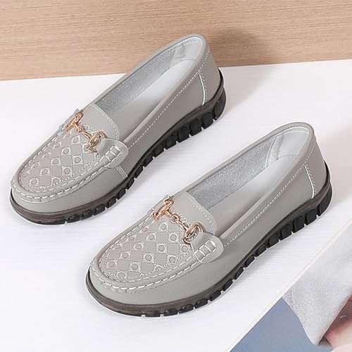 Image of Women's Business Loafers Comfortable & Lightweight Penny Shoes PU Leather Slip On Walking Shoes
