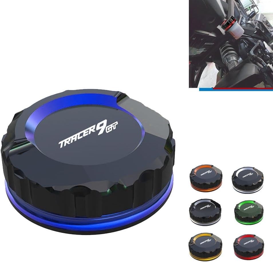 Motorcycle Oil Filler Caps, Motorcycle For TRACER9GT FZ09 2022-2024 Rear Brake Fluid Cylinder Master Reservoir Cover Oil Cap Accessories TRACER 9 GT