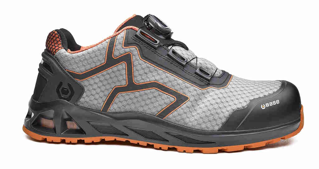 BASE ProtectionBase 1 Safety Footwear, Grey and Orange, 42