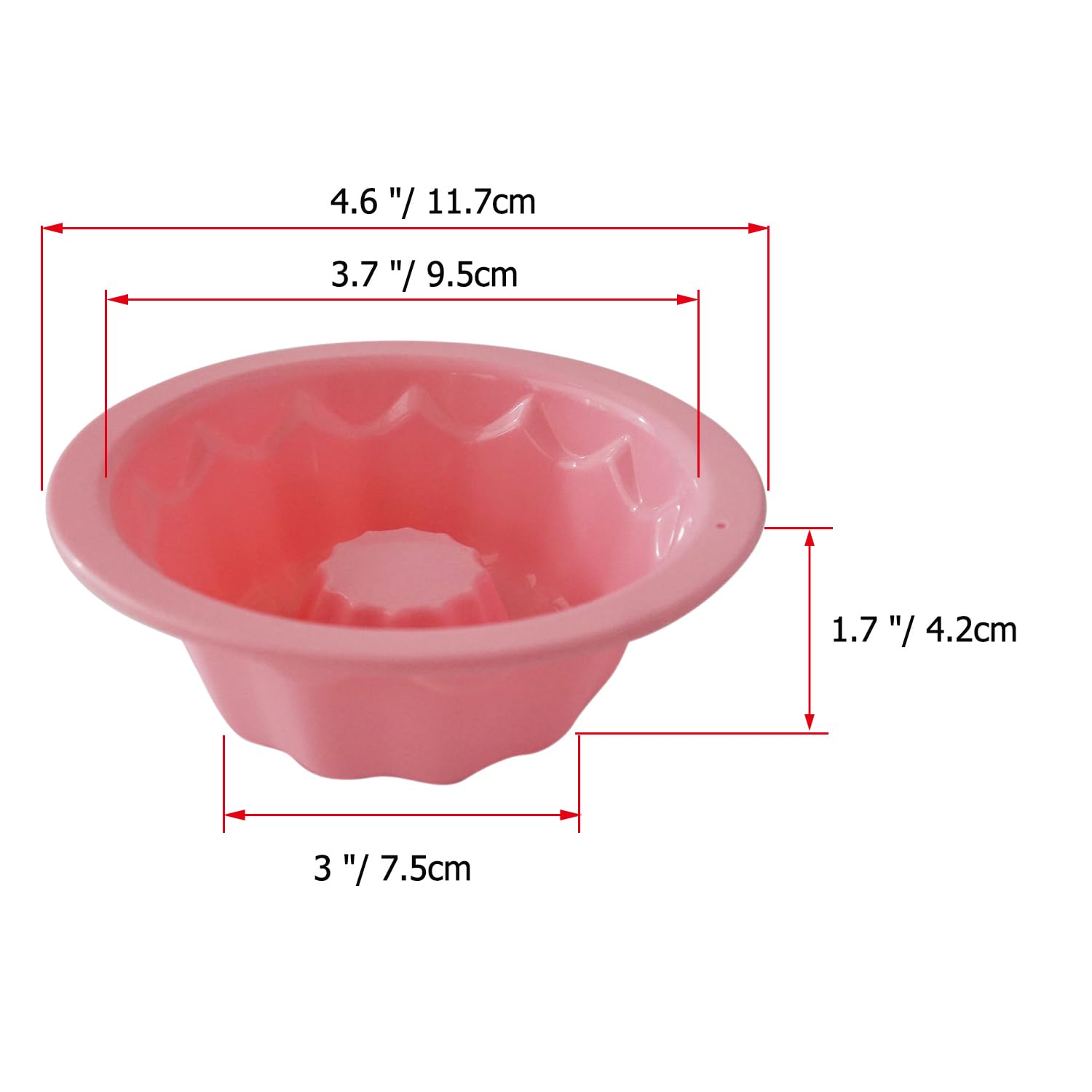 Moldes de silicona pequeños para tartas de 4 pulgadas, molde antiadherente para hornear con forma de calabaza, juego de moldes redondos reutilizables para pasteles, moldes individuales para