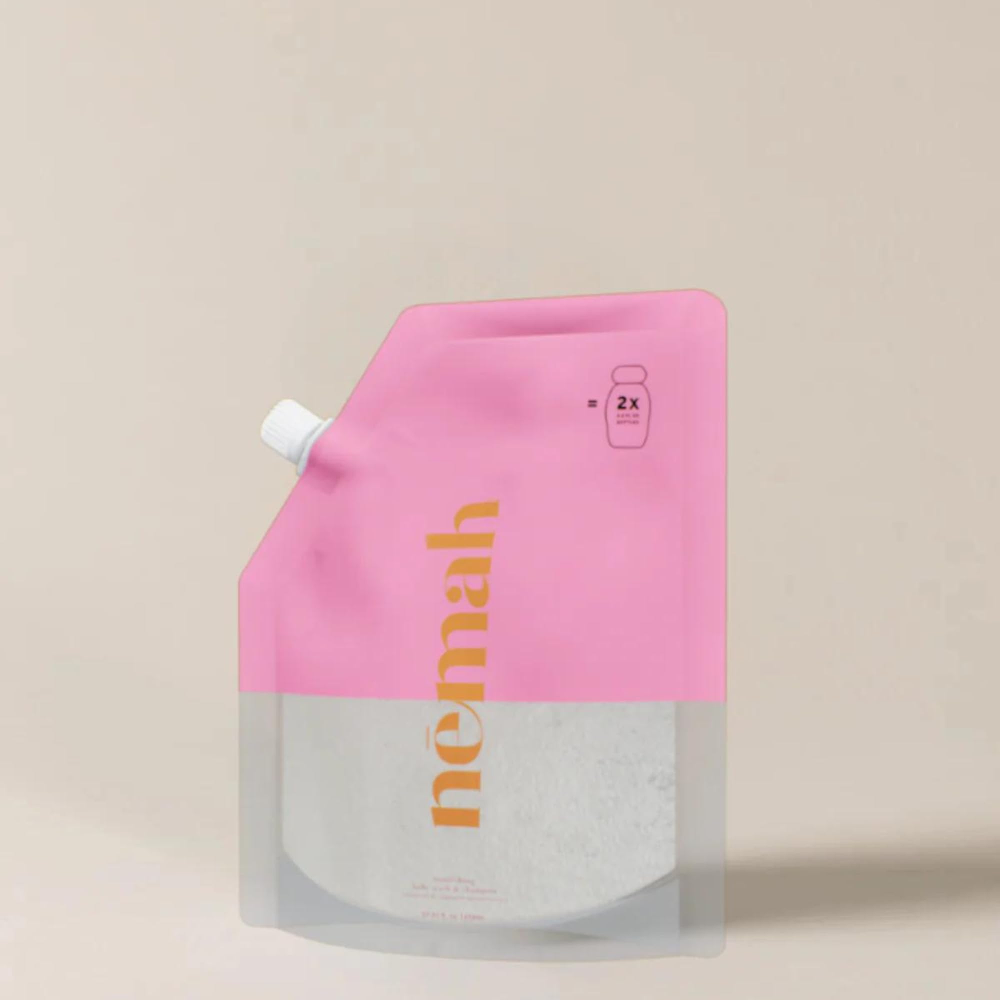 Nemah Soothing Baby Bath Essentials - Baby Soap And Shampoo 2-in-1 Refill, Cleansing & Nourishing Baby Wash with Activera Aloe Vera, Actismart Chamomile & Jojoba Oil, Vegan, Gluten-Free