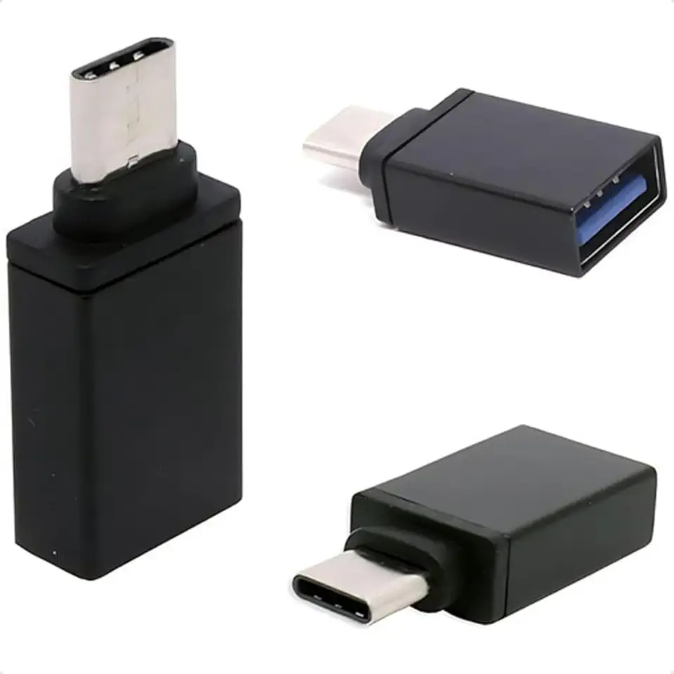Adaptador Plug OTG USB Femea para Tipo C Macho, Permite Conectar Teclado, Pendrive, Câmera, Tablet, Notebook, Celular, HD Externo, Microfone, Fone de Ouvido, Carregador Premium Tec Quality