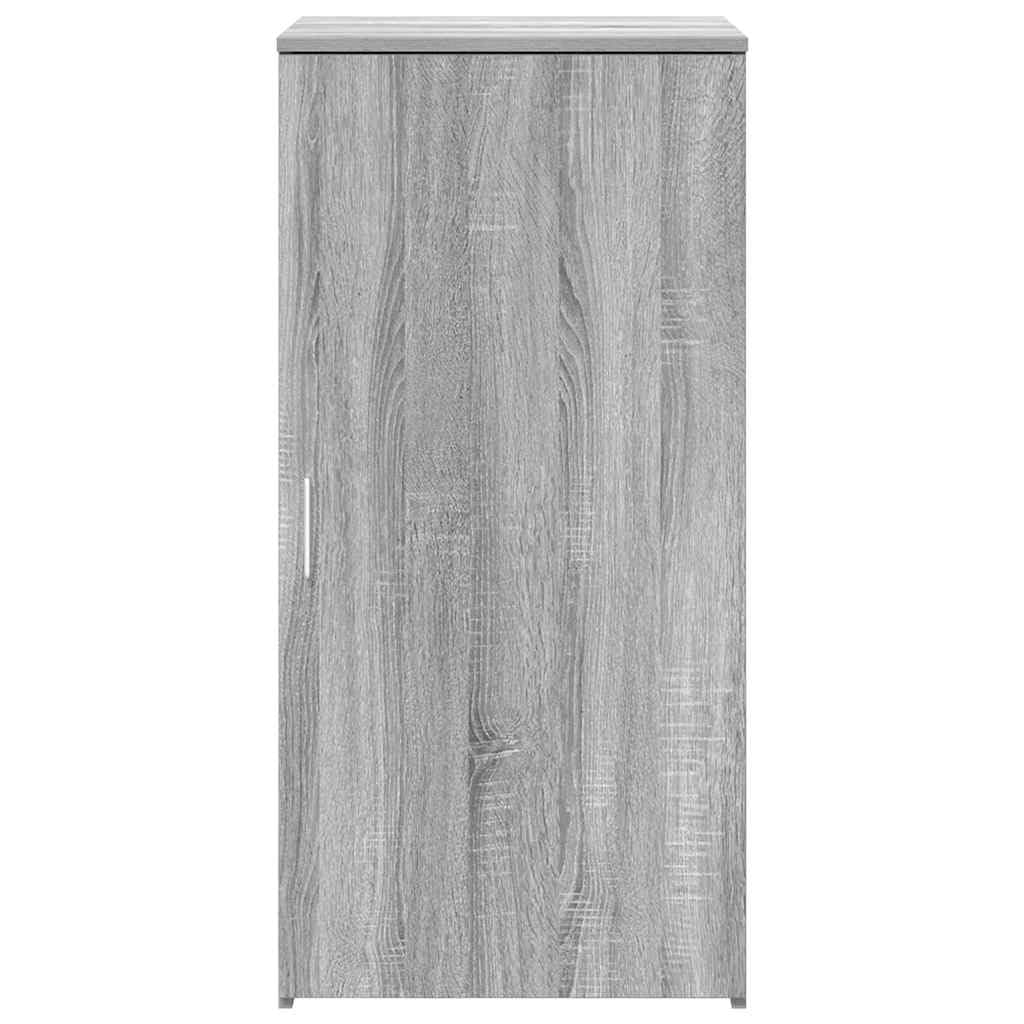 Sonoma - Armadietto portaoggetti grigio 50 x 45 x 103,5 cm, in materiale legno, salvaspazio, con ripiano, per ricevimenti, cantine, balconi e giardino