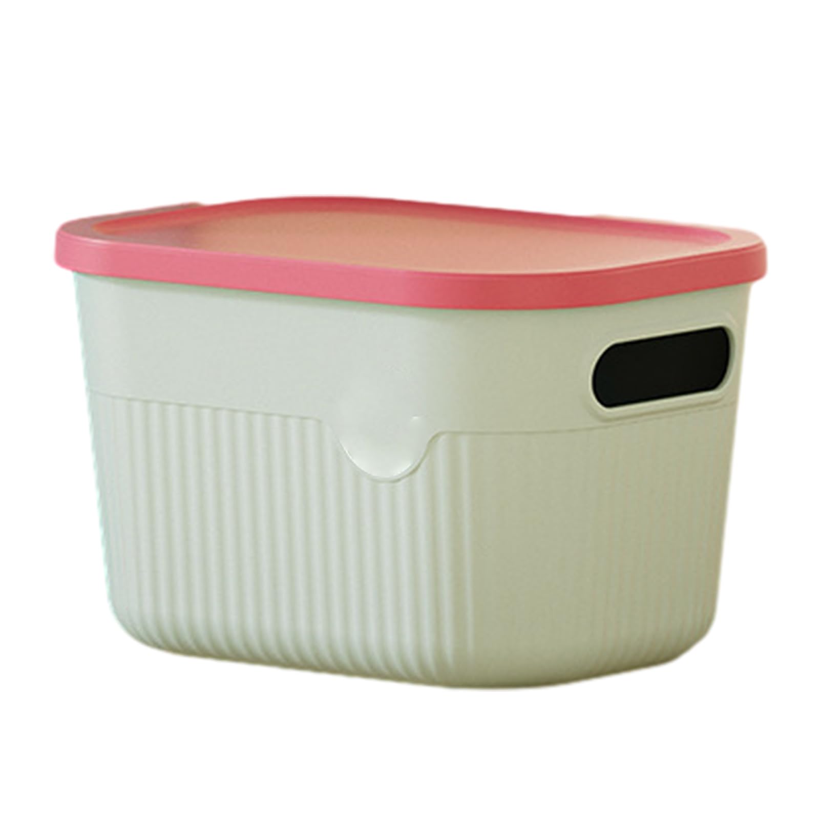 Glifora Storage Box with Handle and Lid - Organiser, Space Saving Stackable Container for Kitchen, Bedroom and Dormitory