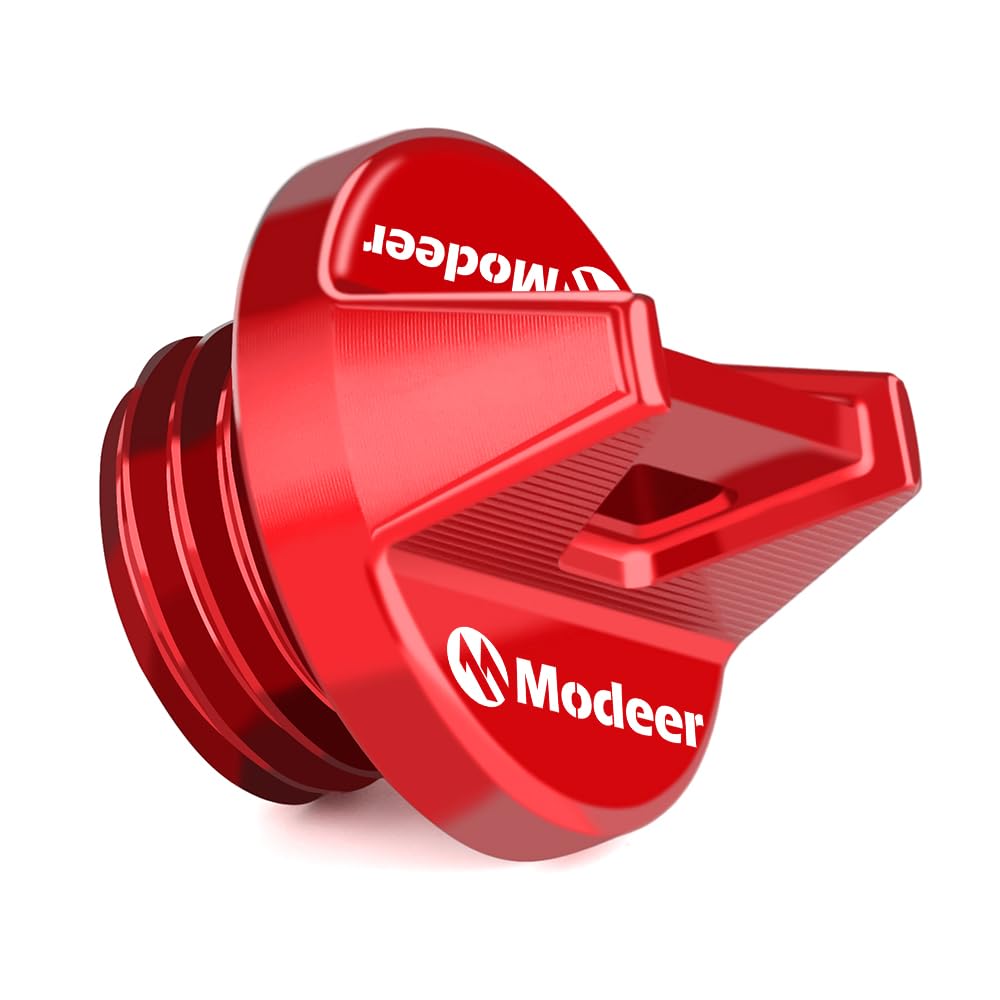 Modeer Motorrad Motor Öleinfülldeckel Für Su.zuki GSX-8S GSX-8R GSX1300R HAYABUSA GSX-R 600 GSX-R 750 GSX-R 1000 GSX-S 750 GSX-S 1000 GT GSX-S 1000/F -2024 Zubehör (Rot)