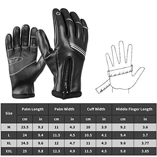de inverno de ciclismo à prova de vento de dedo completo de tela de toque de ciclismo ao ar livre de