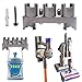 Produktbild Dough Q Wandmontierter Mophalter Gerätehalter Wall-Mounted Mop Broom Halter Staubsauger Aufhänger Werkzeugablage Für Dyson V7 V8 V10 Staubsauger 4 Haken Wandhalterung Zubehör