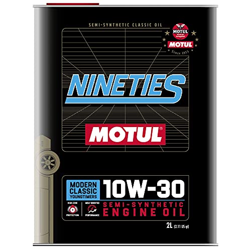 MOTUL 10W30 Semi Synthetic Motor Oil Nineties for Modern Classic Engines 2 Liter Tin Can