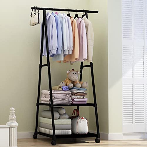 Image of COROID Digital Printed Multipurpose 6 Shelve Wardrobe,Foldable,Collapsible Fabric Wardrobe Organizer for Clothes Drawers Portable Wardrobe Clothing Space Saving Wardrobe (3-Layer, Dark Black)