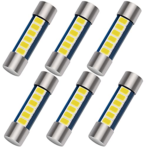 Bombilla LED Festoon 28mm para espejo de vanidad y parasol de coche Shuyee 6614F blanco 6000K