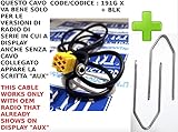  G.M. Production - 191G XP+ chiavi BLK - CAVO INGRESSO AUX LUNGHEZZA 1,5 MT + KIT ESTRAZIONE AUTORADIO BLAUPUNKT PER FIAT GRANDE PUNTO PANDA CROMA LANCIA MUSA Y ALFA …
