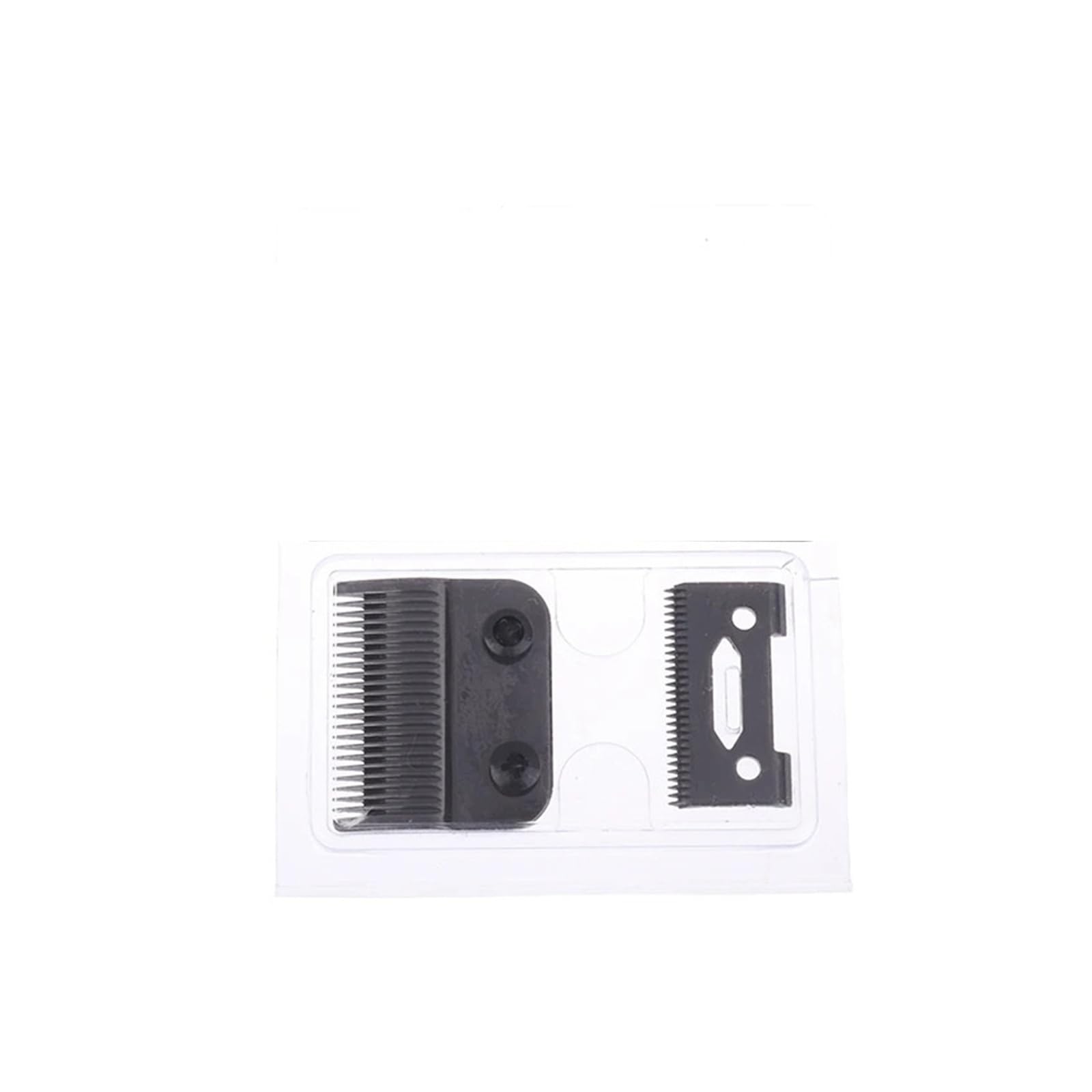 1 Set Ersatzklinge mit 2 Löchern, kompatibel mit schnurlosen Magic Clip 808 Haarschneidemaschinen (Schwarz, 1 Set)
