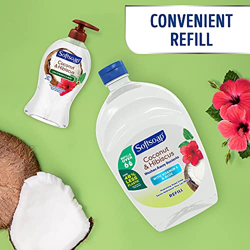 Softsoap Moisturizing Liquid Hand Soap Refill, Coconut & Hibiscus - 50 Fl. Oz #TOP4
