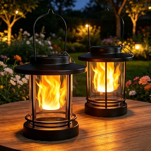 Lanterne solaire décorative de table pour terrasse et cour, ambiance chaleureuse Springwind
