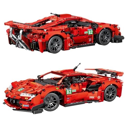 Sets Bloques de construcción Autos súper Deportivos,Juguetes de construcción de automóviles a Escala 1:14 Modelo de automóvil de Carreras Coleccionable,para 8+,Adultos (1374 Piezas)